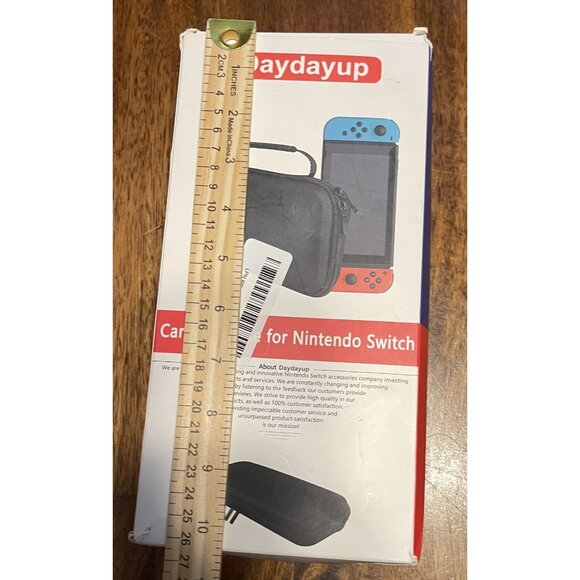 Nintendo Switch Carrying Case Black With Game Charger Storage & Handle Daydayup - Picture 16 of 16